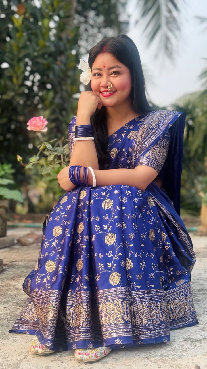 Japani Silk Sharee with Blouse Piece ছবি 4