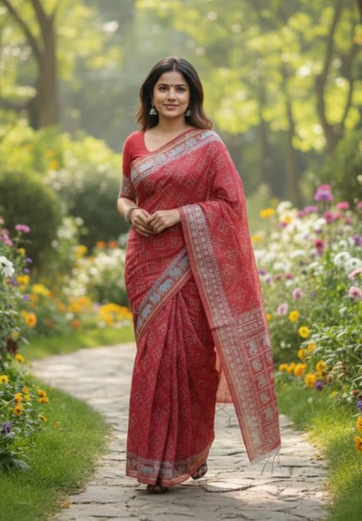 Kaftan Silk Sharee ছবি 15