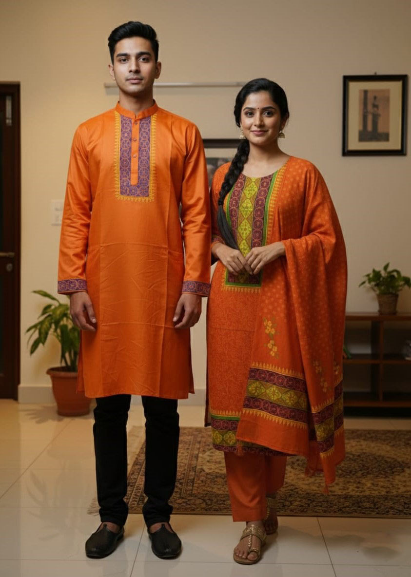 Block Print Three Piece ছবি 3