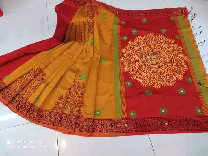 এমব্রয়ডাড়ী ধুপিয়ানসিল্ক শাড়ী