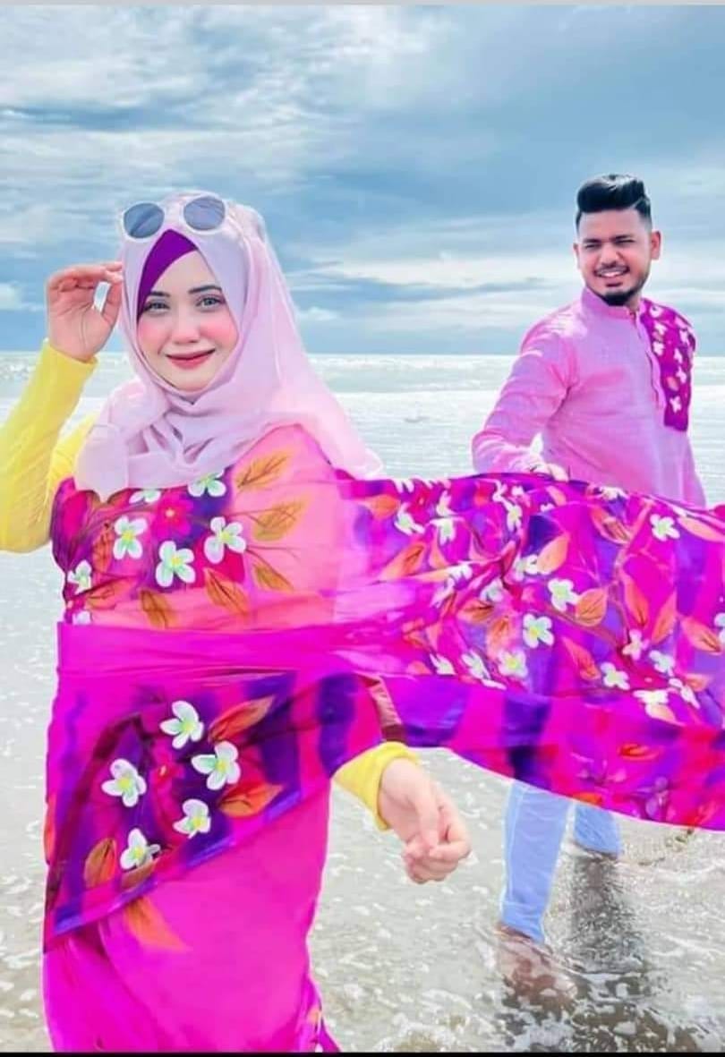Hand Print Couple Dress