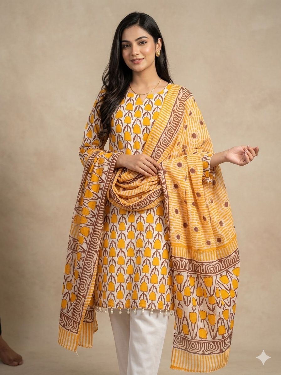 ReadyMade Printed Three Piece ছবি 5