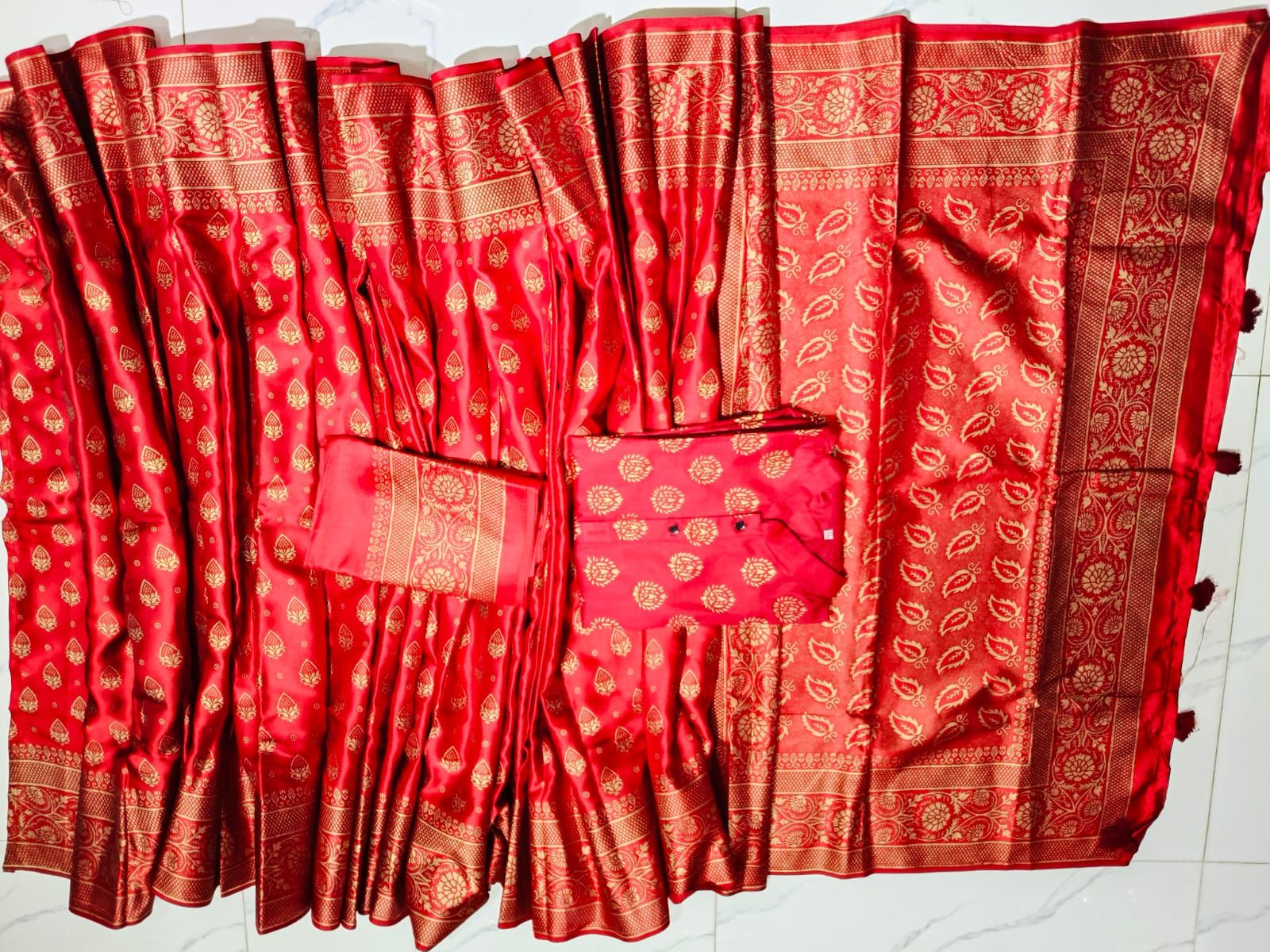 Sharee Panjabi Couple with Blouse Piece ছবি 6