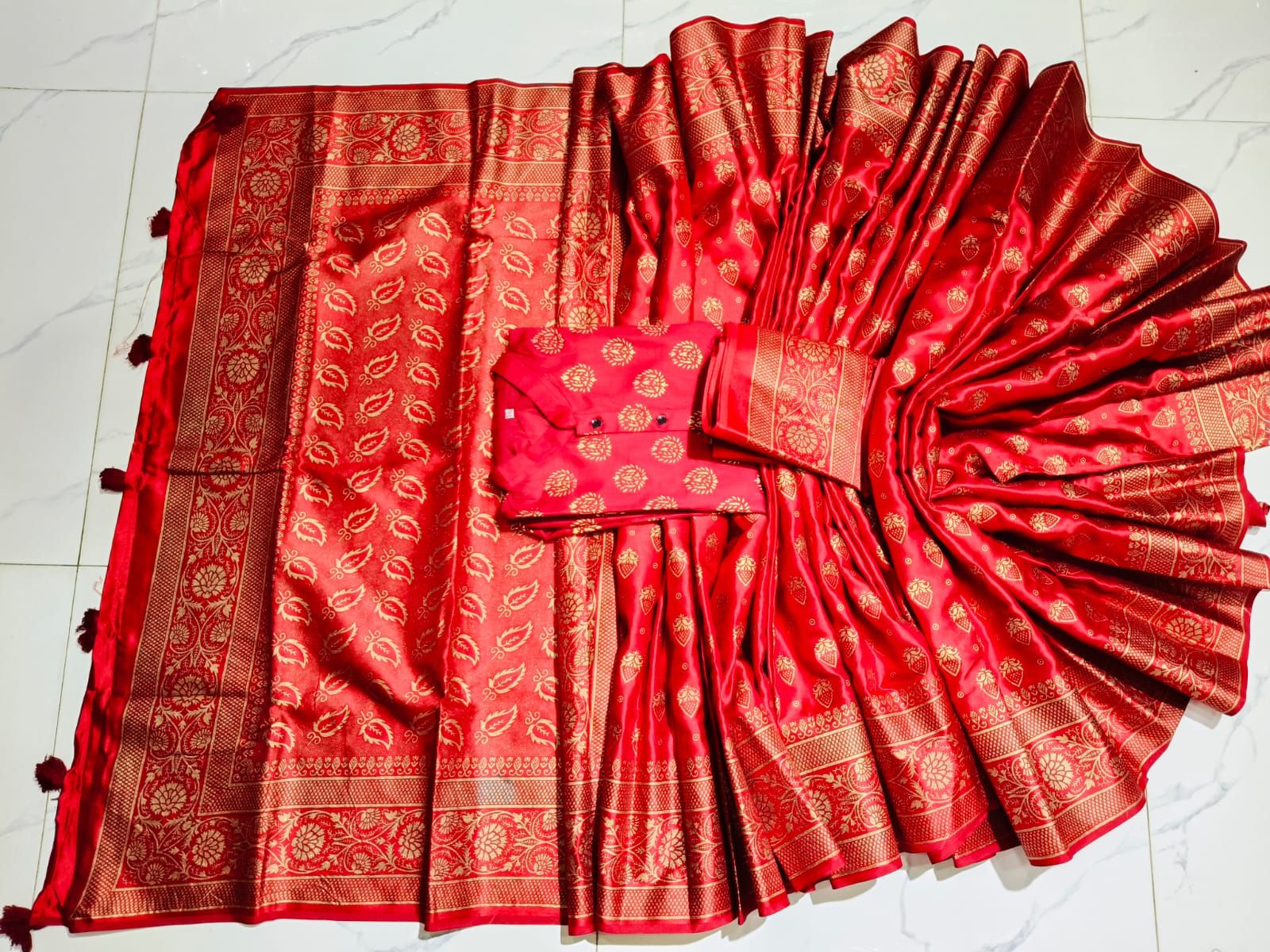 Sharee Panjabi Couple with Blouse Piece ছবি 5