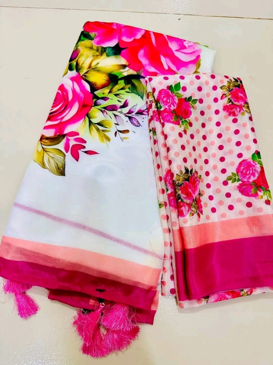 Digital Print sharee with blause pcs ছবি 4