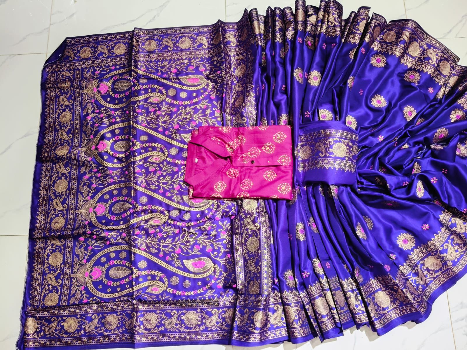 Sharee Panjabi Couple with Blouse Piece
