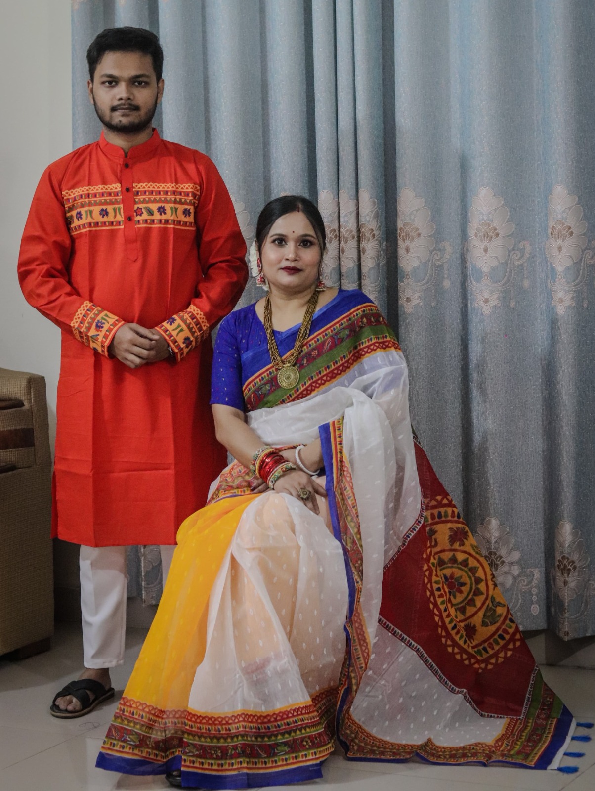 Sharee Panjabi Couple Set ছবি 8