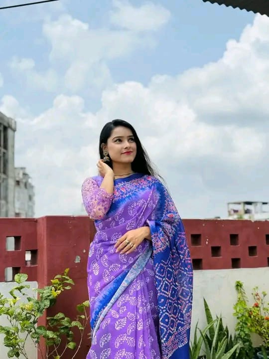 Chanderi silk sharee ছবি 2