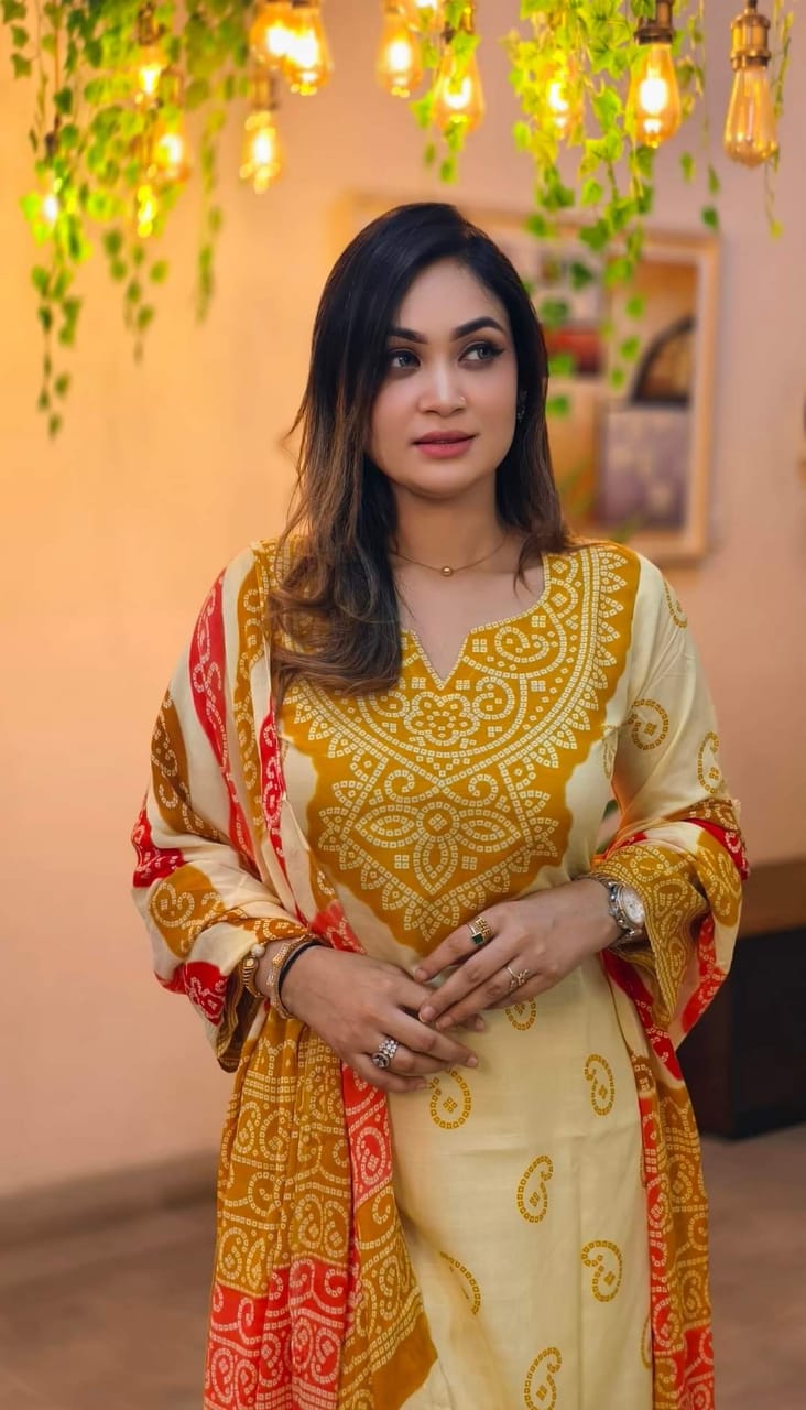 লিলেন থ্রি পিস