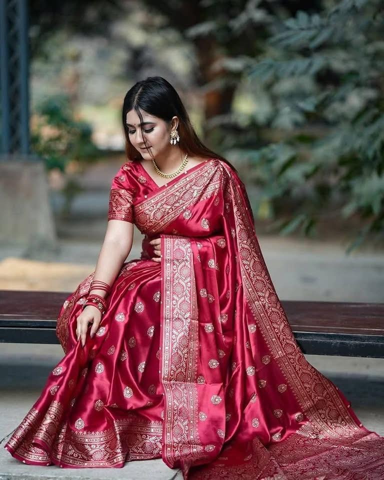 Japani Silk Sharee with Blouse Piece ছবি 12