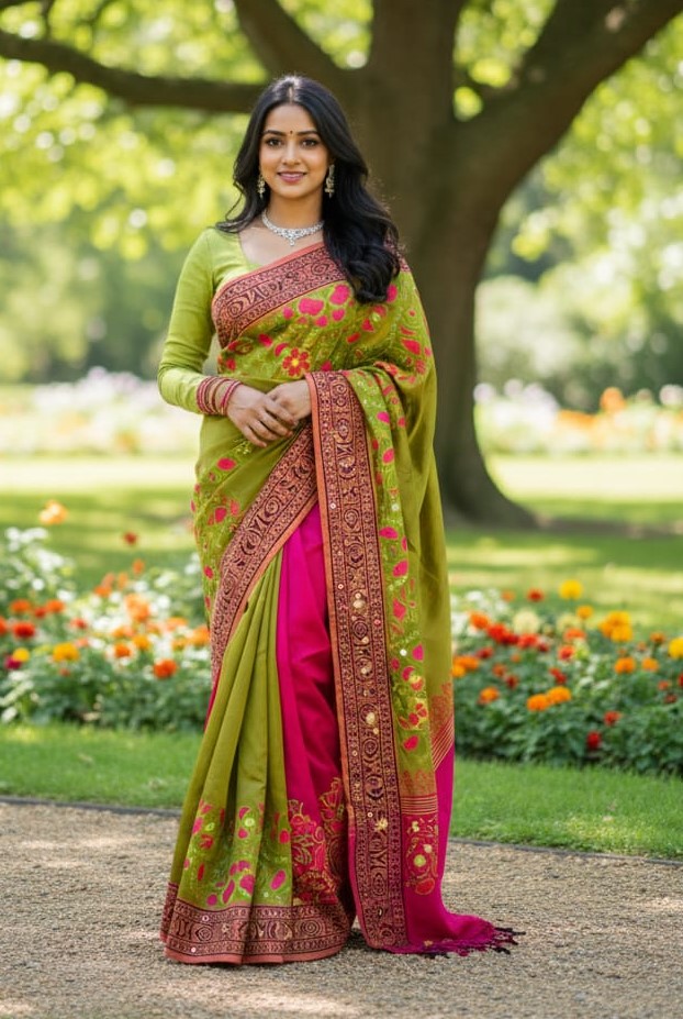 Premium Dhupiyan Silk Sharee ছবি 15