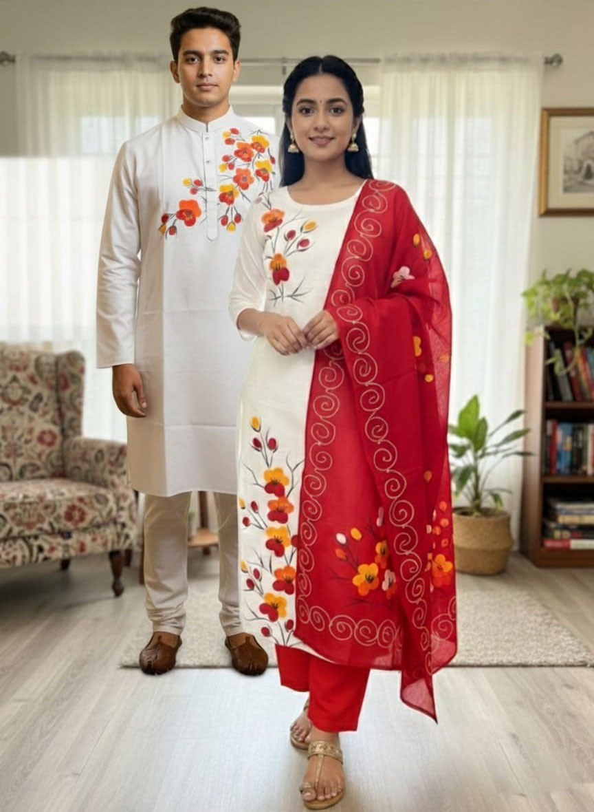 Block Print Three Piece ছবি 12