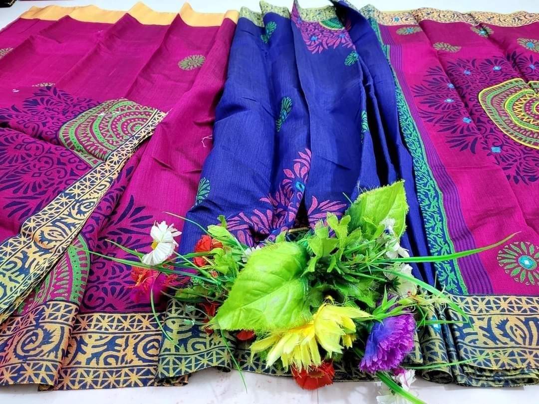 এমব্রয়ডাড়ী ধুপিয়ানসিল্ক শাড়ী ছবি 18