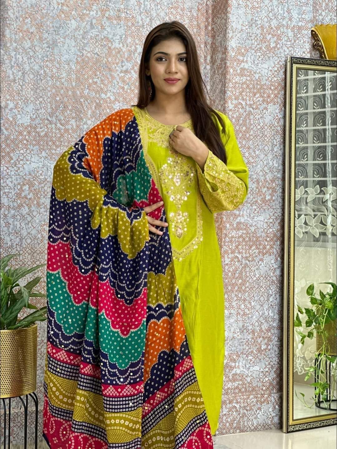 Linen Sequence Three Piece ছবি 8