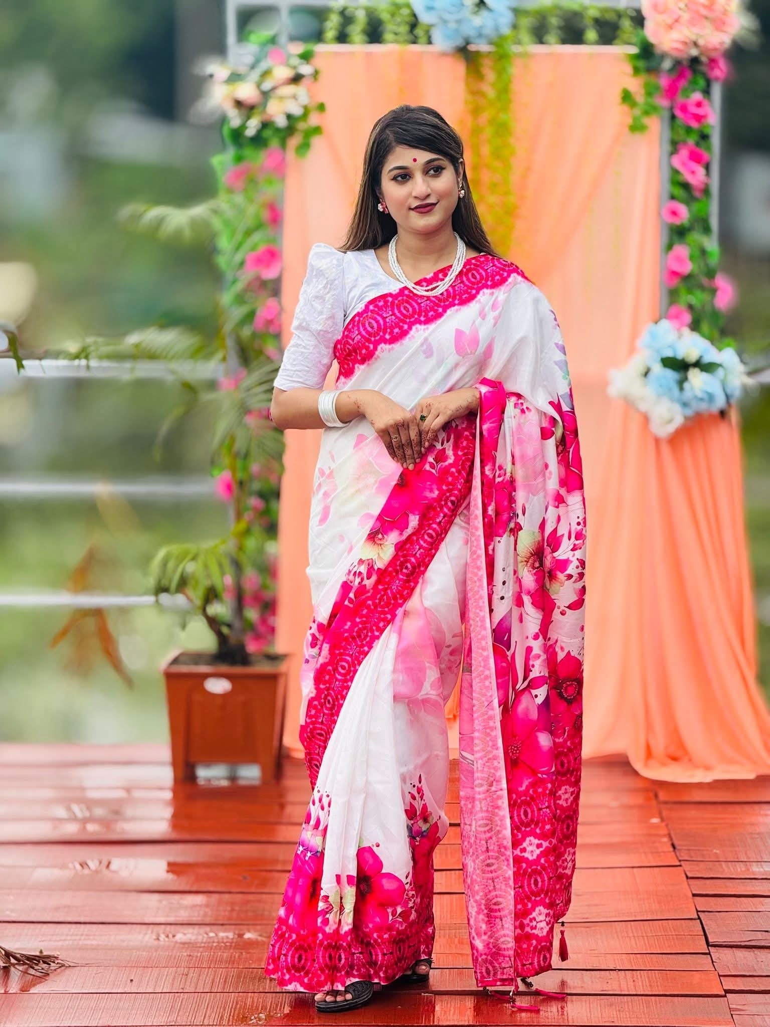 Chanderi silk sharee ছবি 2