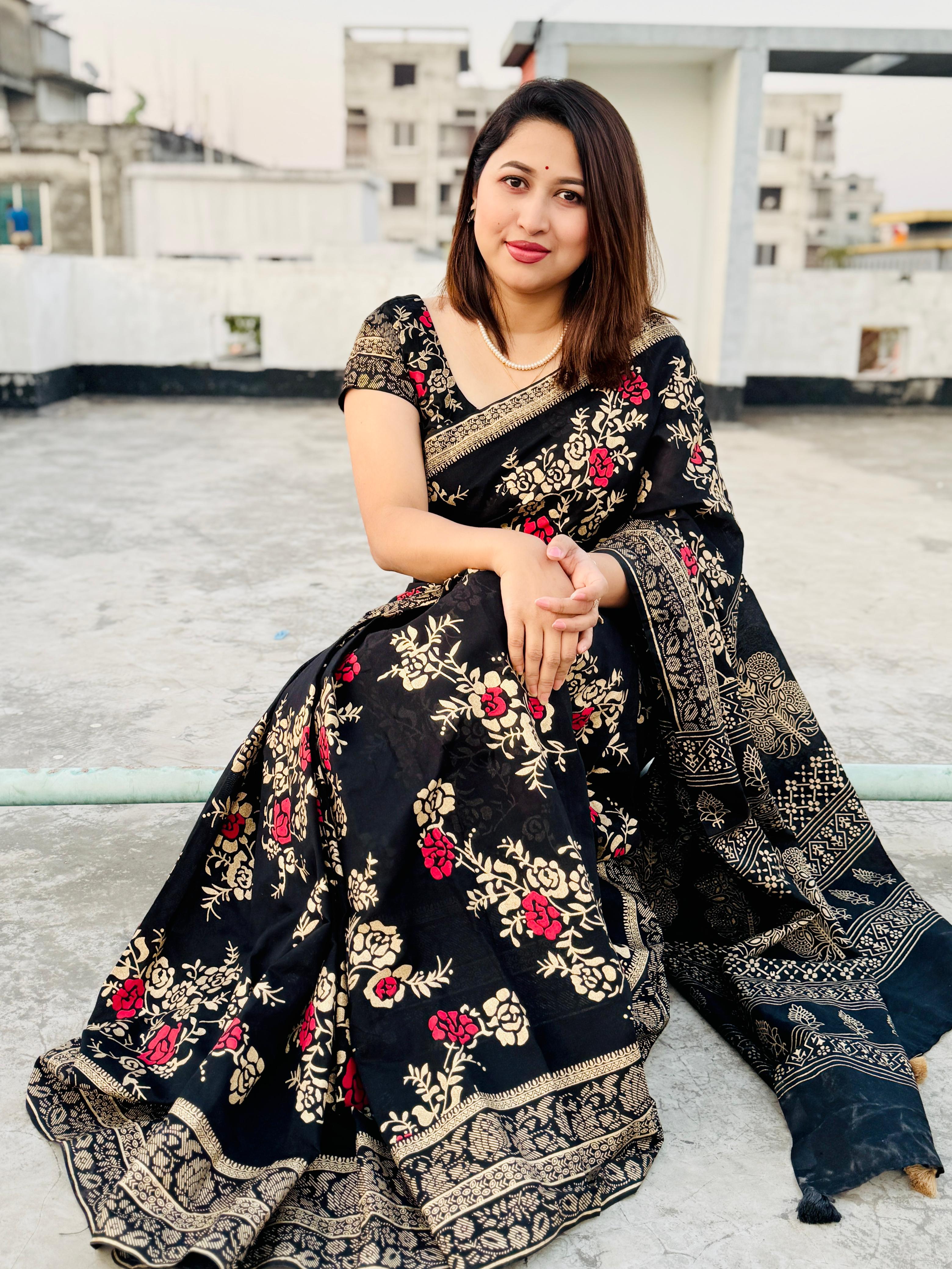 Dhupian Silk Sharee with Blaus  Piece ছবি 2