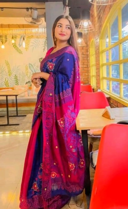 ধুপিয়ান সিল্ক শাড়ি ছবি 4