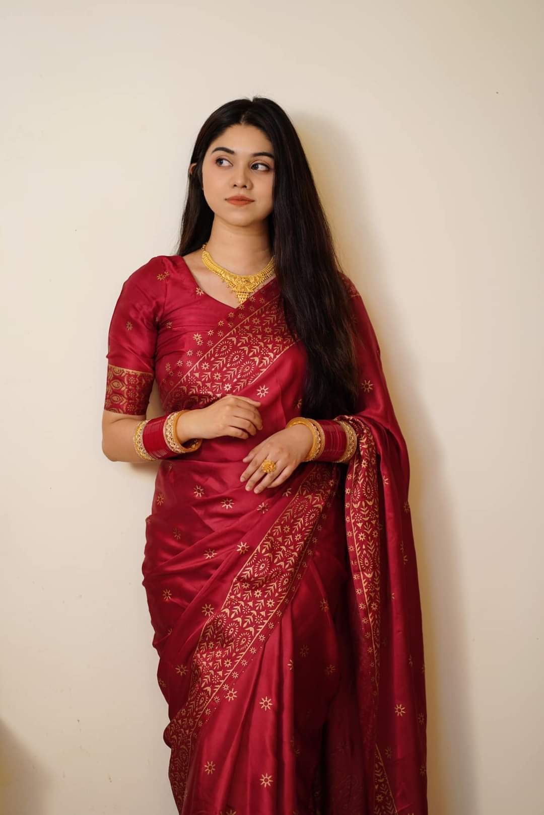 Japani Silk Sharee with Blouse Piece ছবি 3