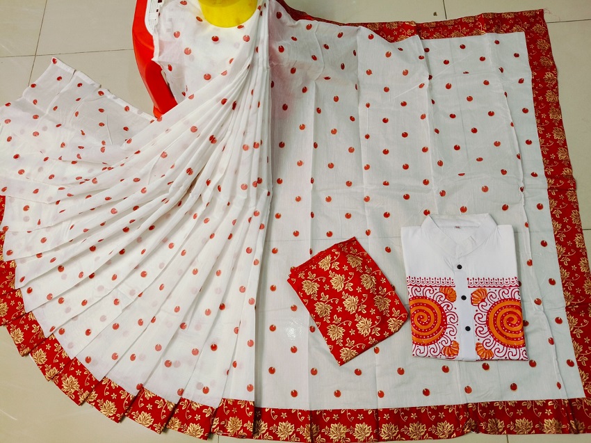 Sharee Panjabi Couple with Blouse Piece ছবি 13