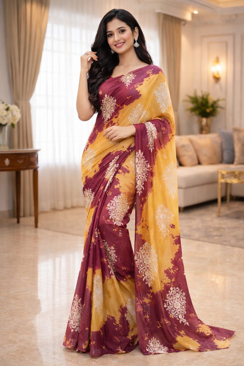 Rongdhonu Georgette sharee ছবি 4