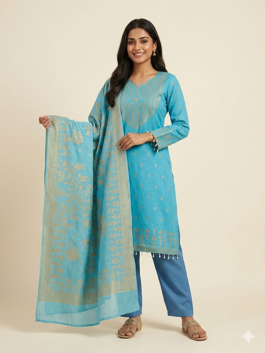 ReadyMade Printed Three Piece ছবি 8