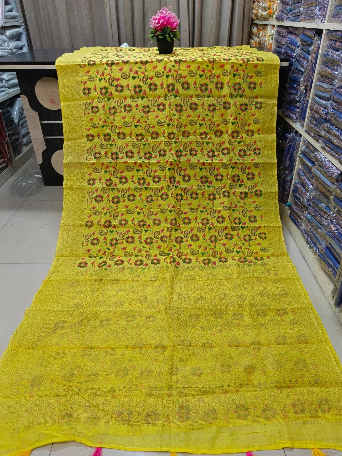 Half Silk Skin Print Sharee