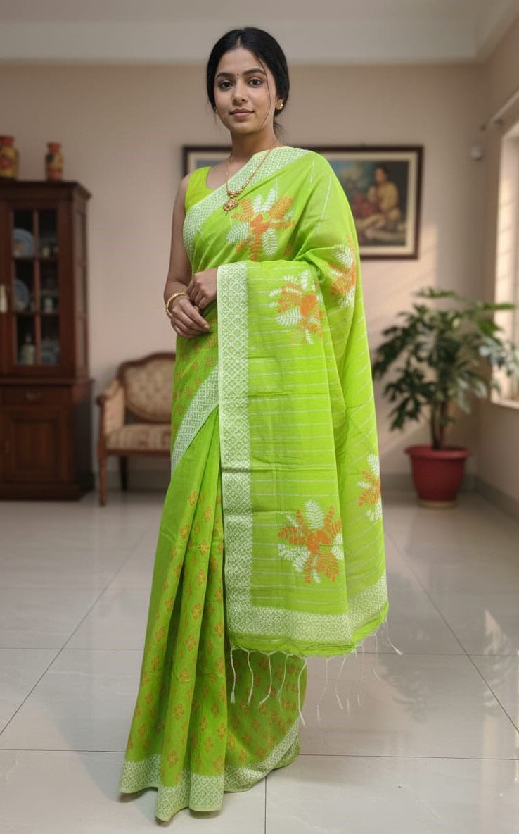 Half Silk Sharee ছবি 4