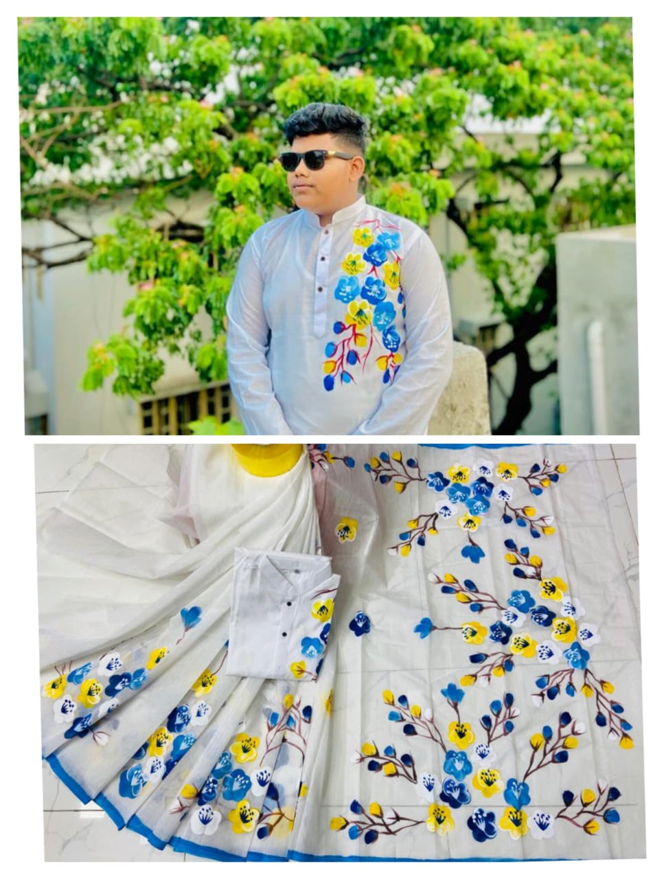 Hand Print Couple Dress ছবি 15
