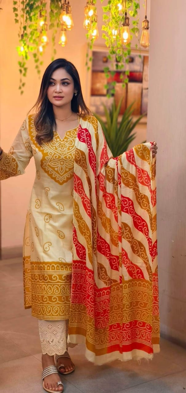 লিলেন থ্রি পিস ছবি 4