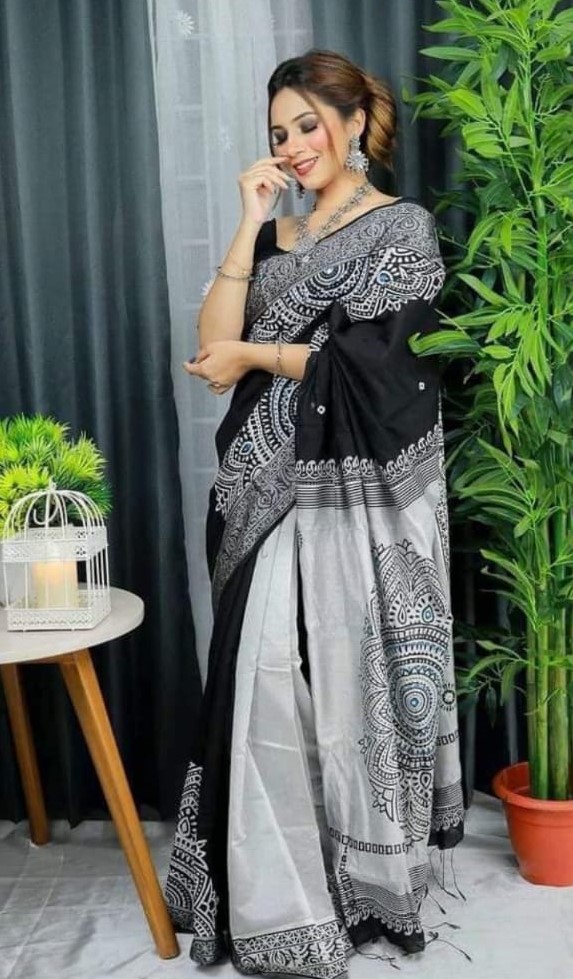 ধুপিয়ান সিল্ক শাড়ি ছবি 3