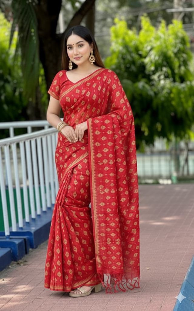 Arong Cotton Sharee ছবি 8