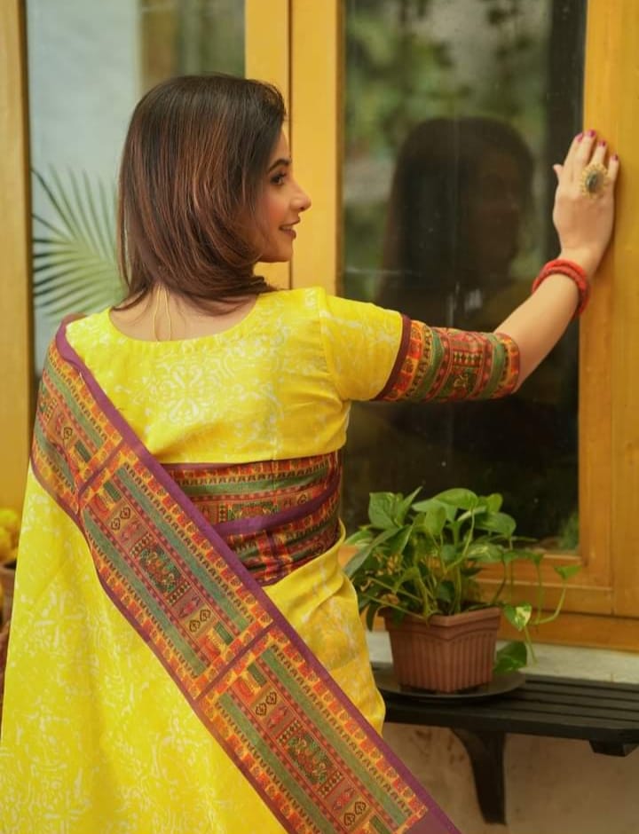 Half silk sharee ছবি 11