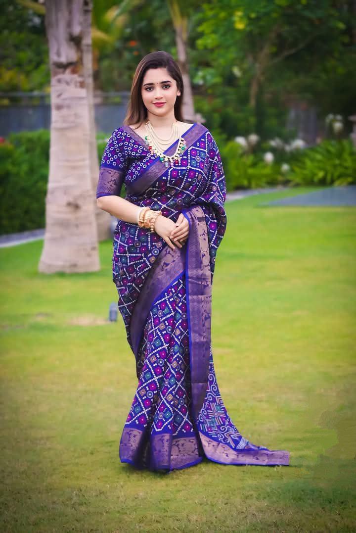Half Silk Saree with Blouse Piece
