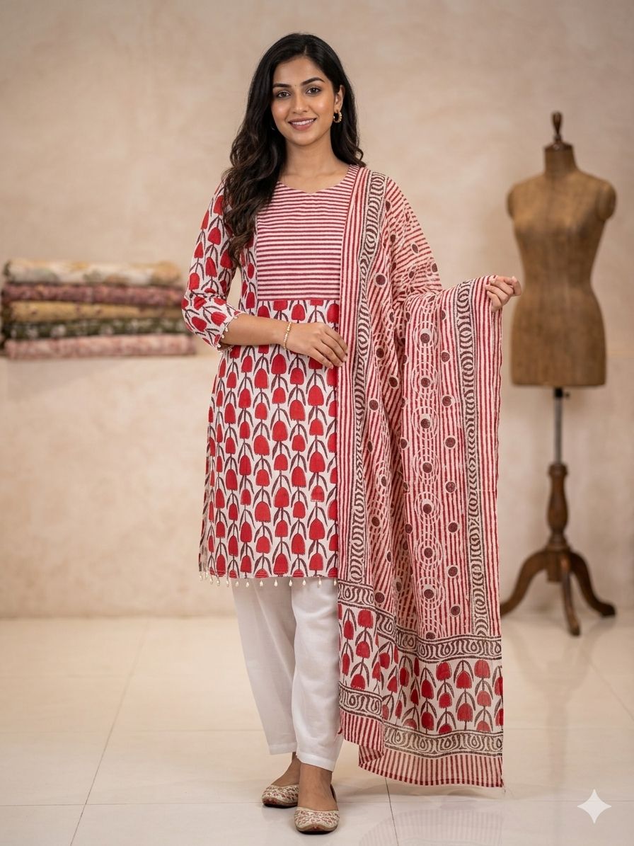 ReadyMade Printed Three Piece ছবি 3