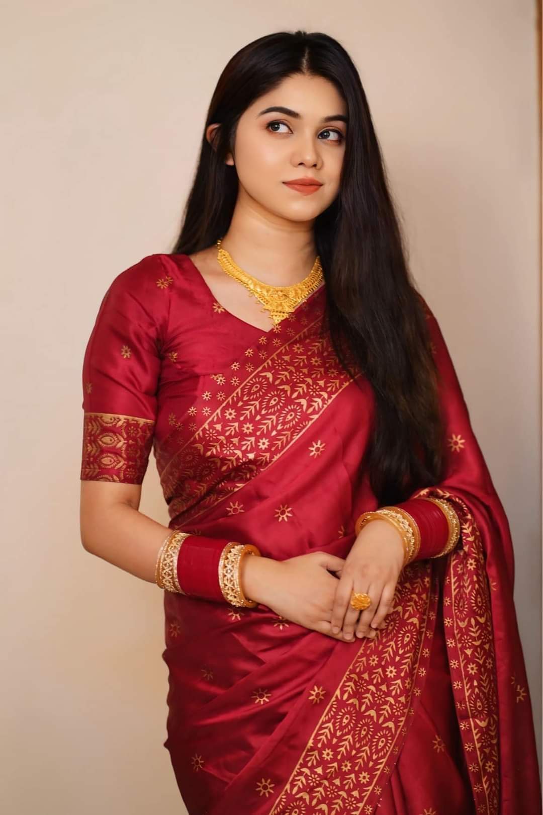 Japani Silk Sharee with Blouse Piece ছবি 4