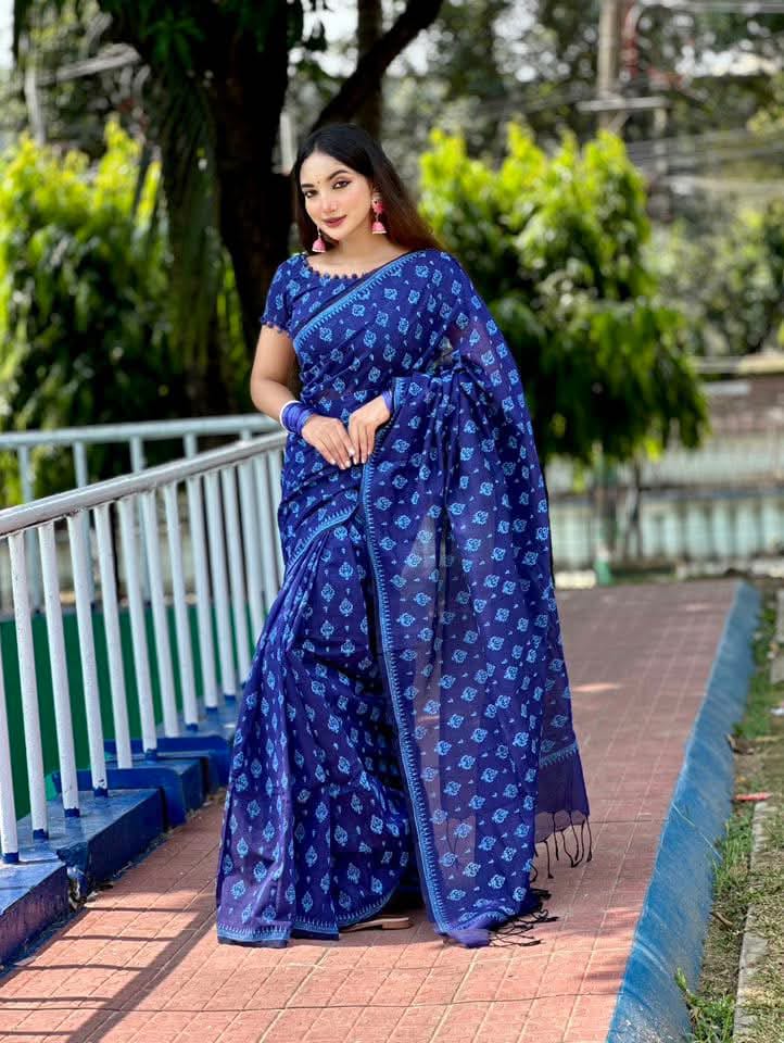 Arong Cotton Sharee ছবি 3