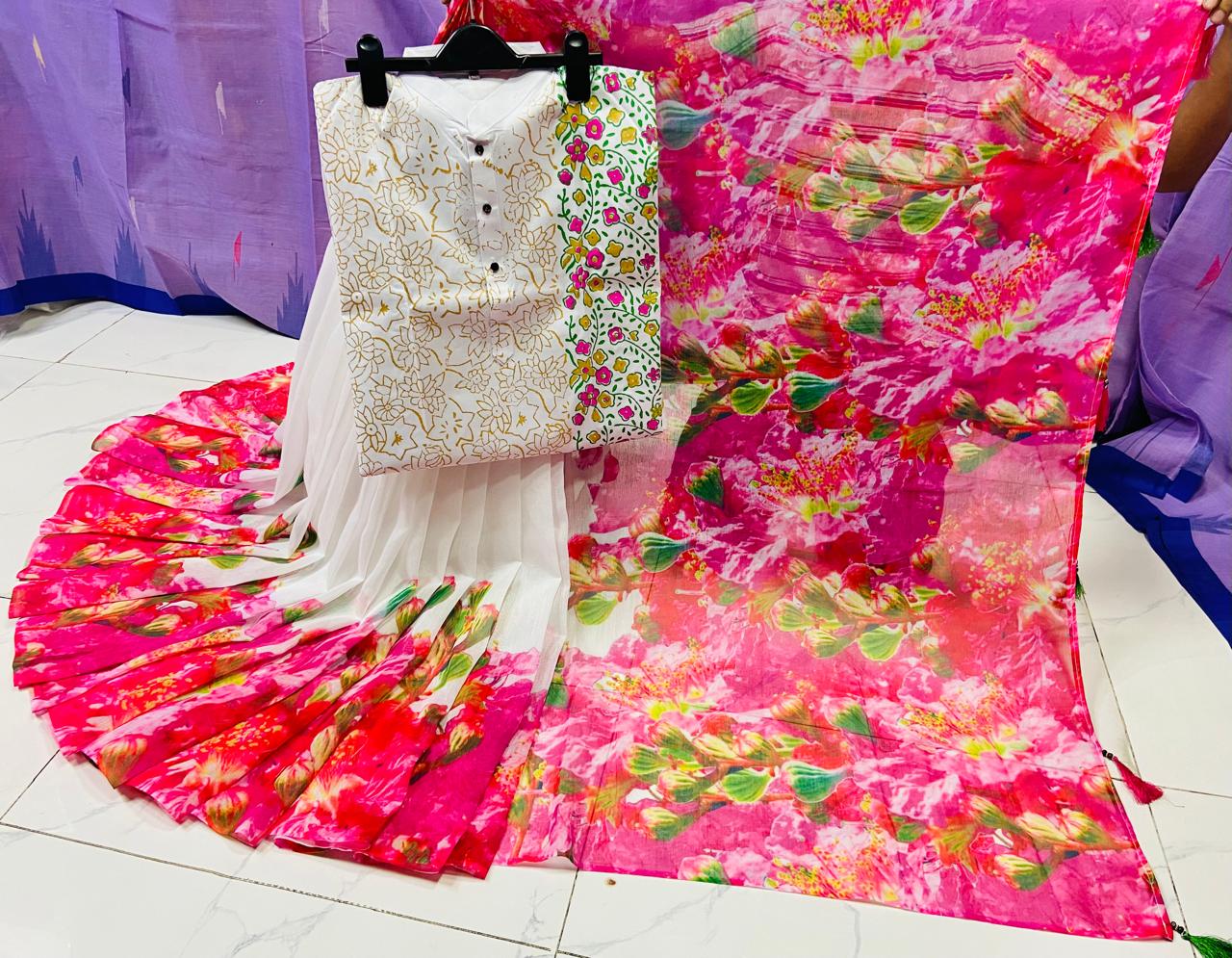Sharee Panjabi Couple with Blouse Piece ছবি 12