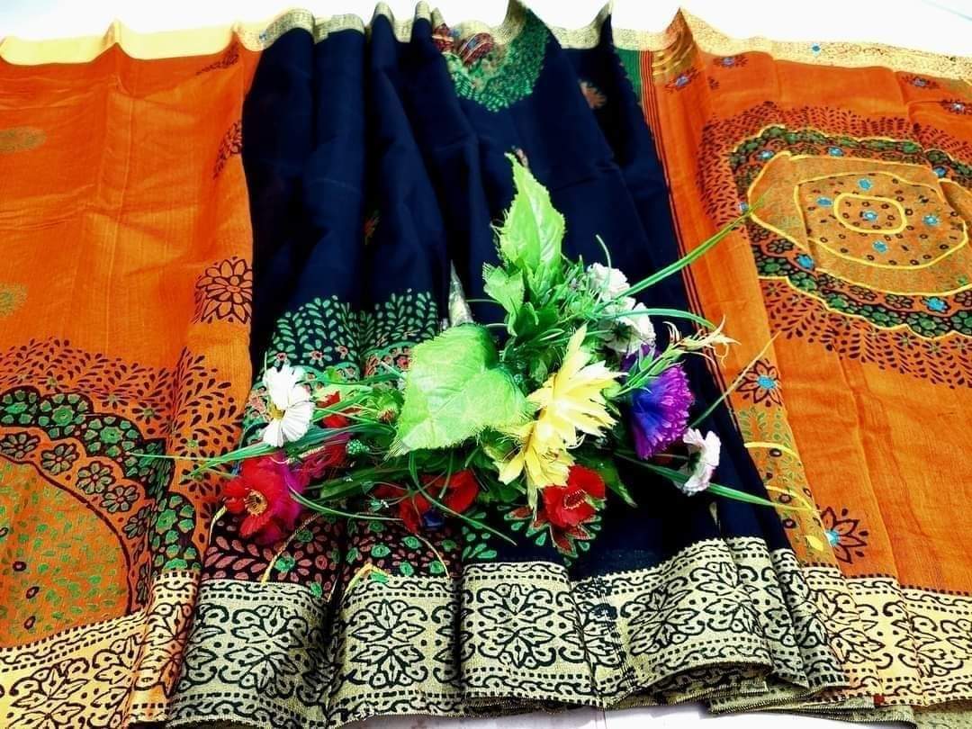 এমব্রয়ডাড়ী ধুপিয়ানসিল্ক শাড়ী ছবি 13
