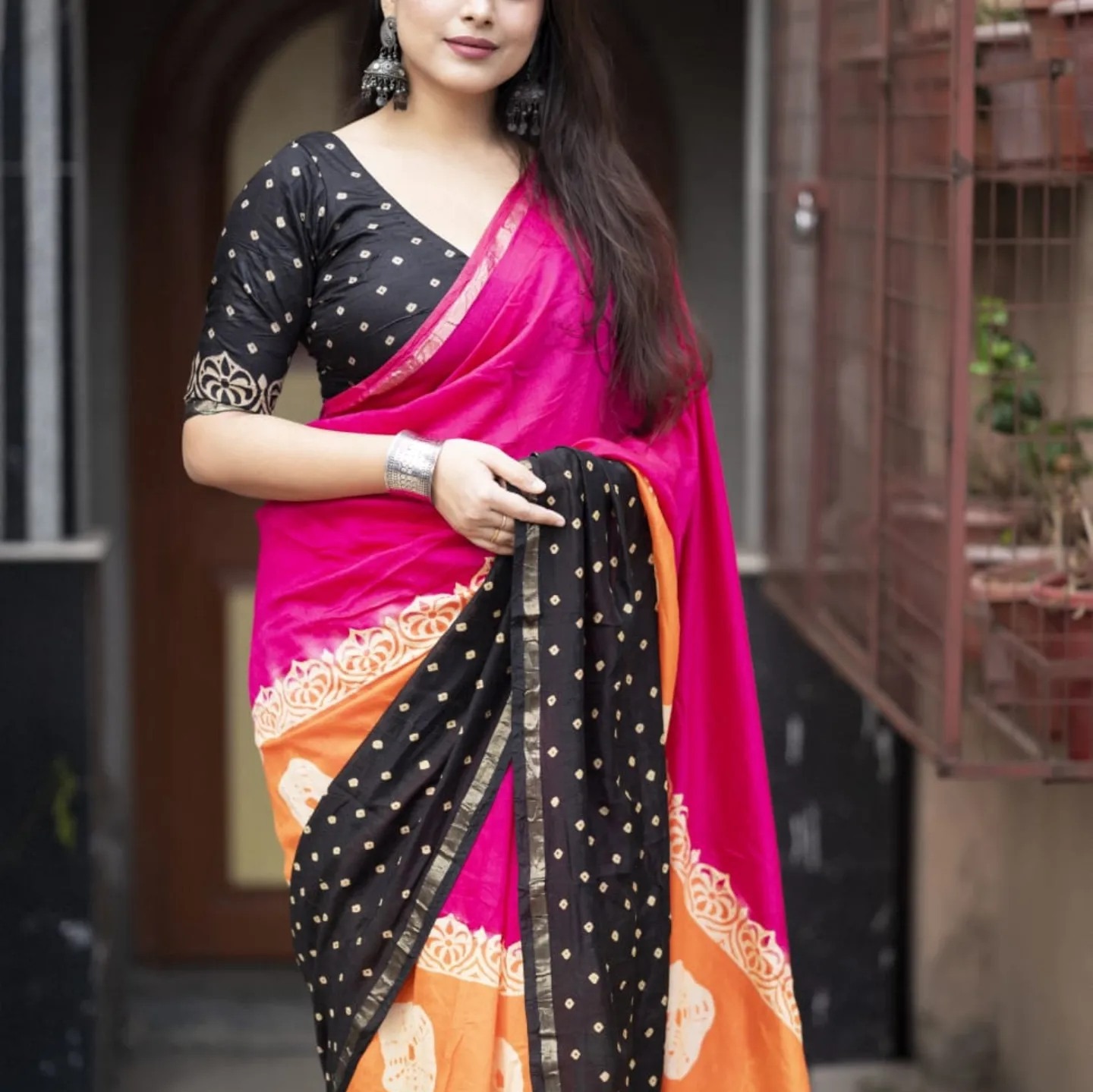 Digital Print Sharee with Blouse ছবি 6
