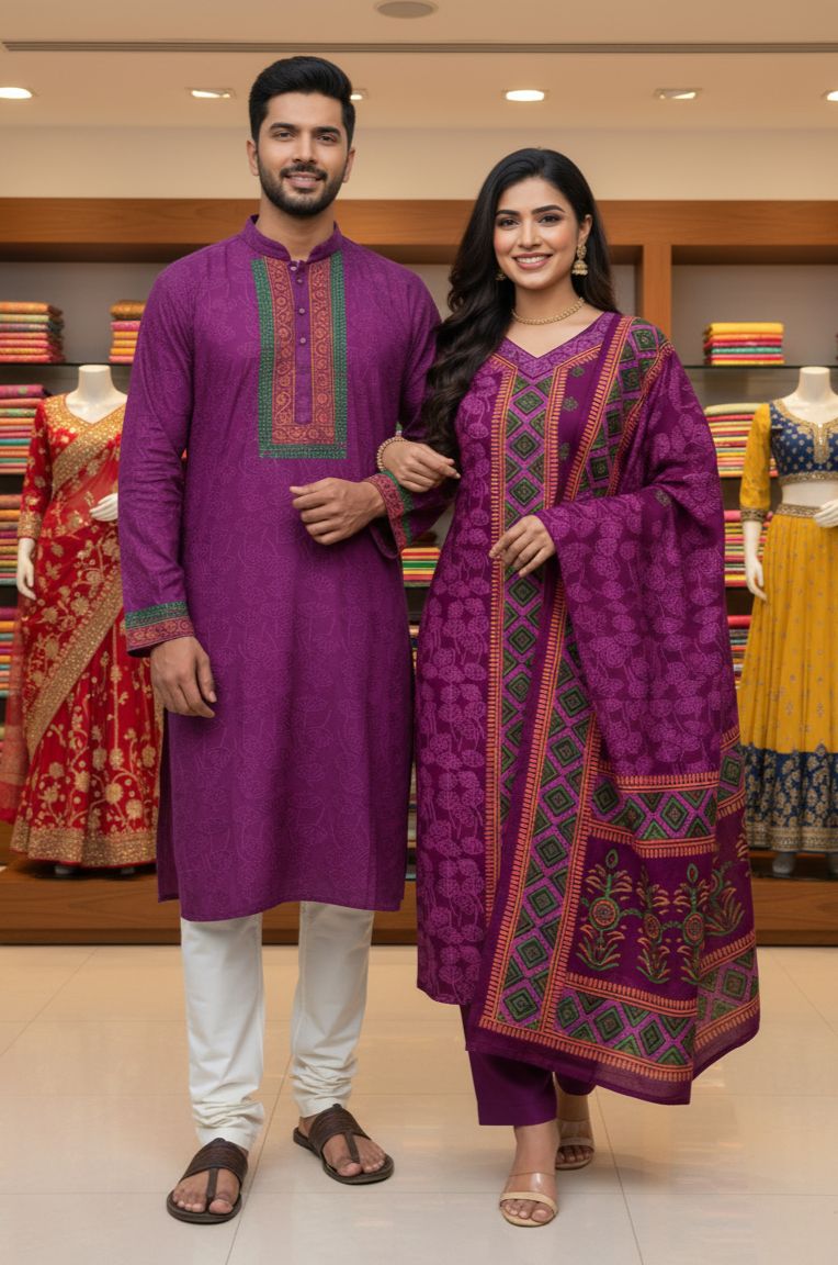 Block Print Three Piece ছবি 2