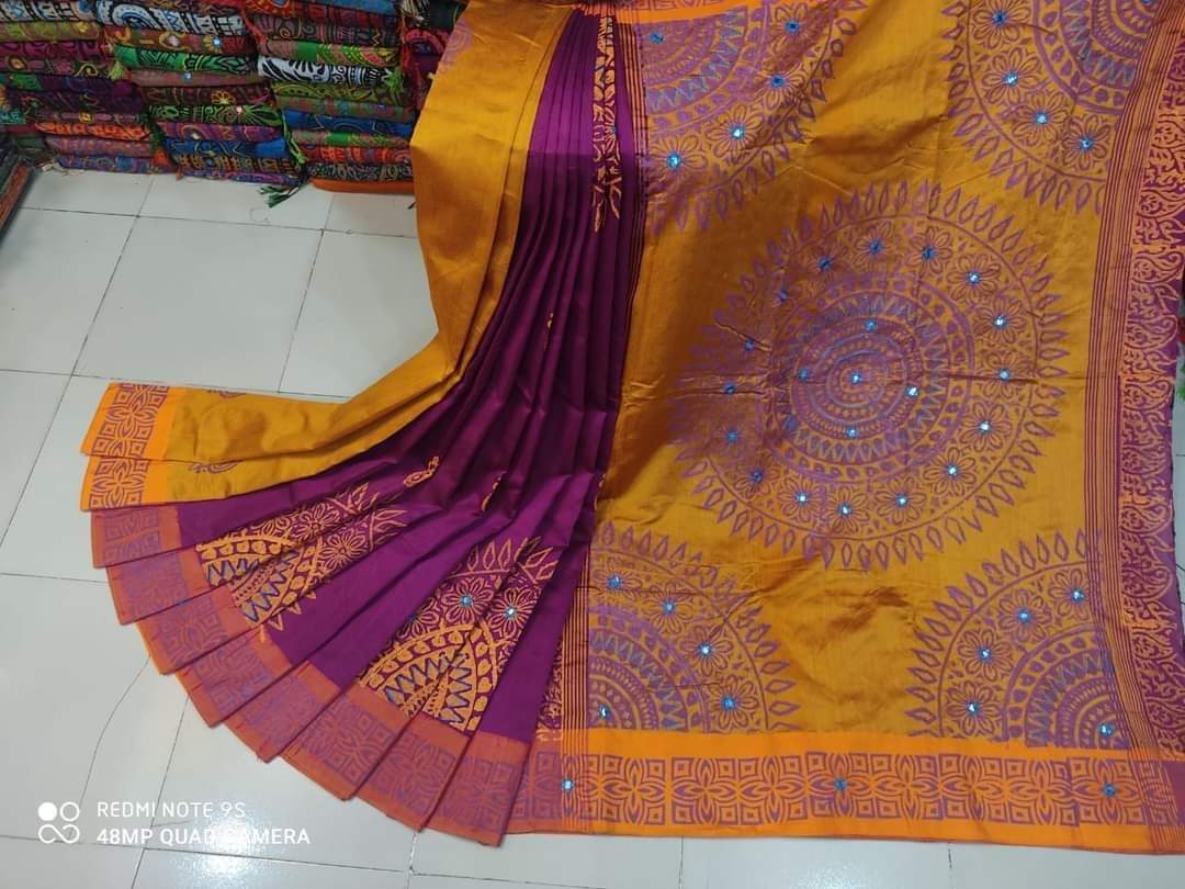 এমব্রয়ডাড়ী ধুপিয়ানসিল্ক শাড়ী ছবি 12