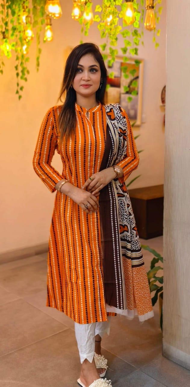লিলেন থ্রি পিস ছবি 8