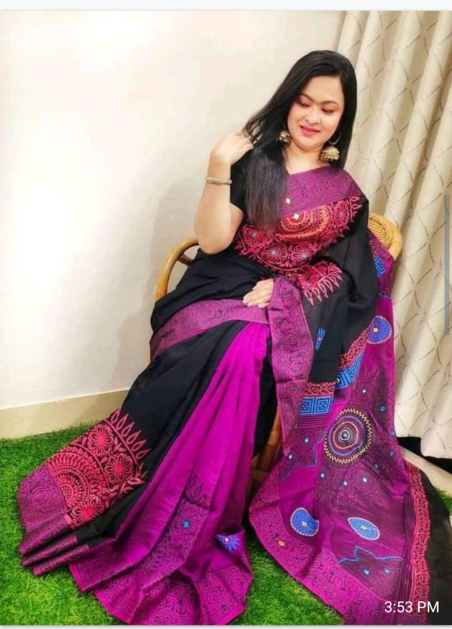 ধুপিয়ান সিল্ক শাড়ি ছবি 14