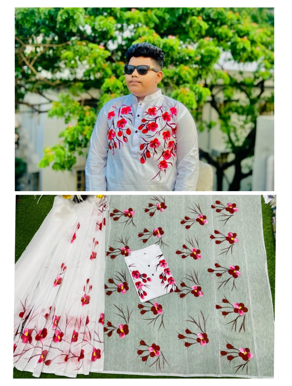 Hand Print Couple Dress ছবি 11