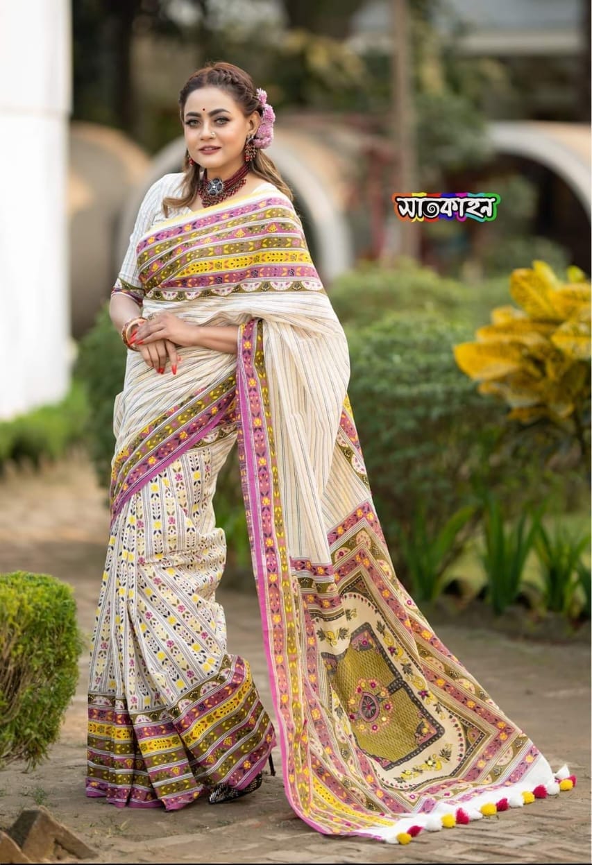 Half silk sharee ছবি 2