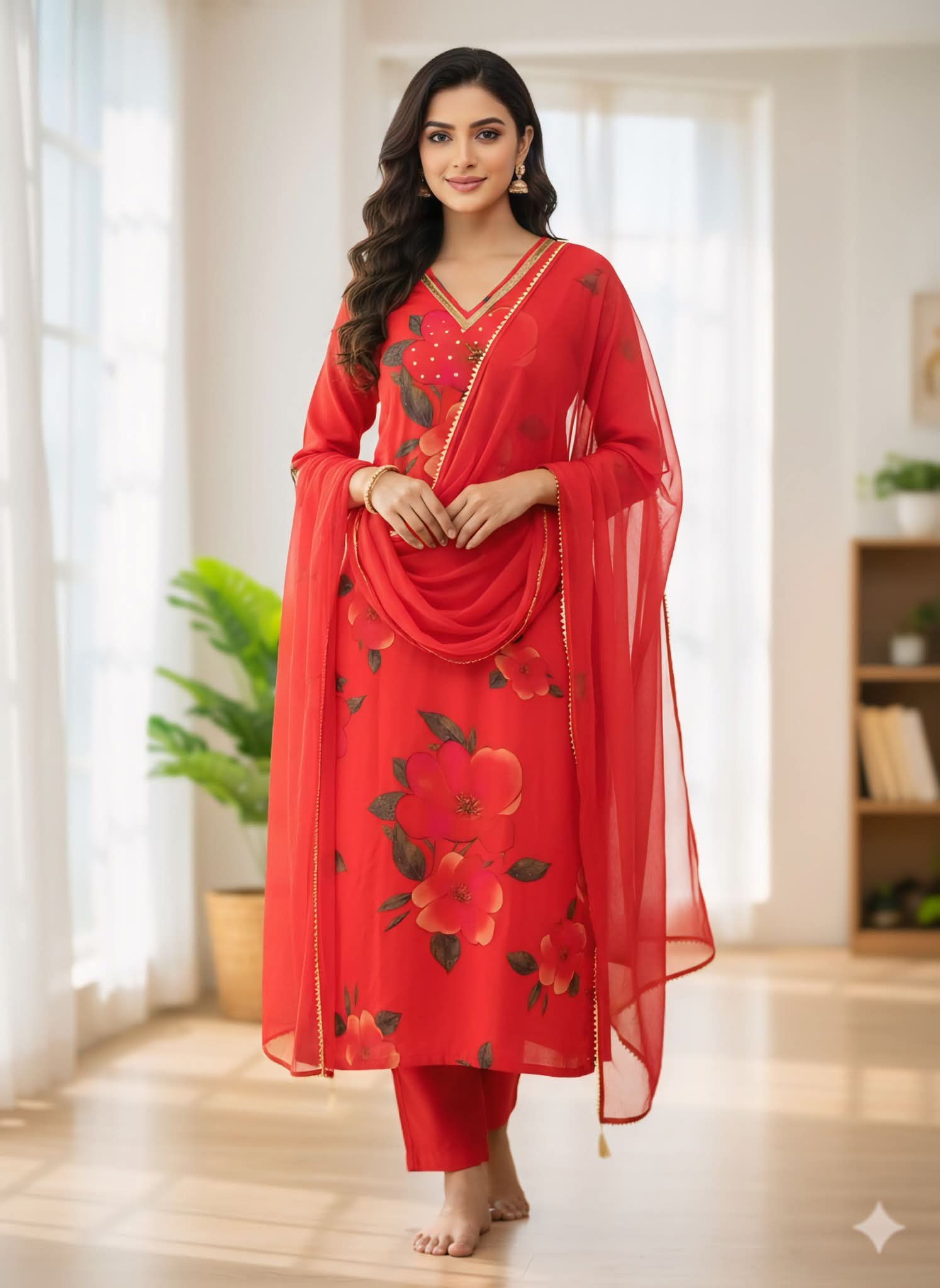 Indian weat less Georgette ছবি 2