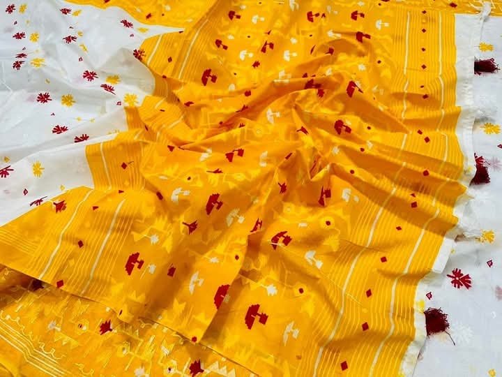 Half silk screen print sharee ছবি 3