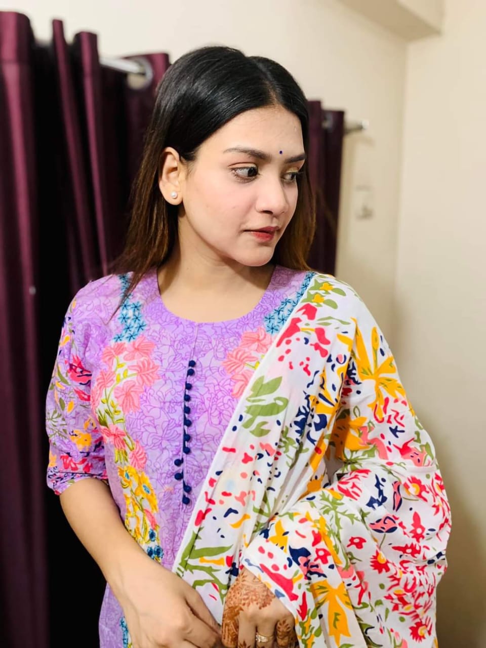 কটন থ্রি পিস