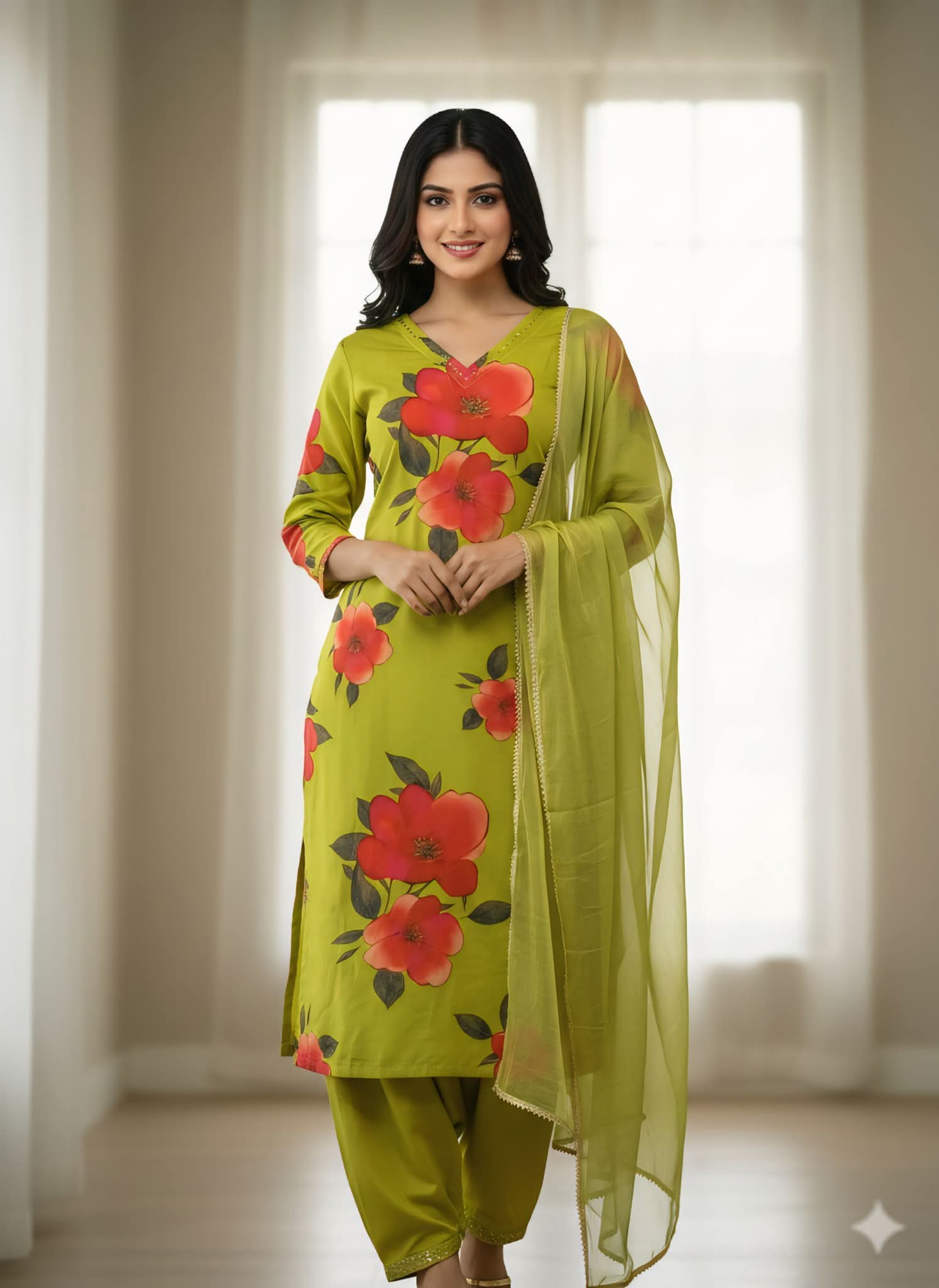 Indian weat less Georgette