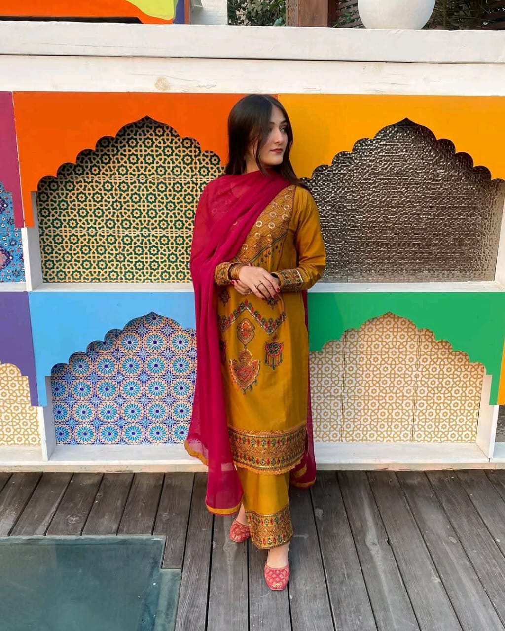 Sequence Embroidery Three  Piece